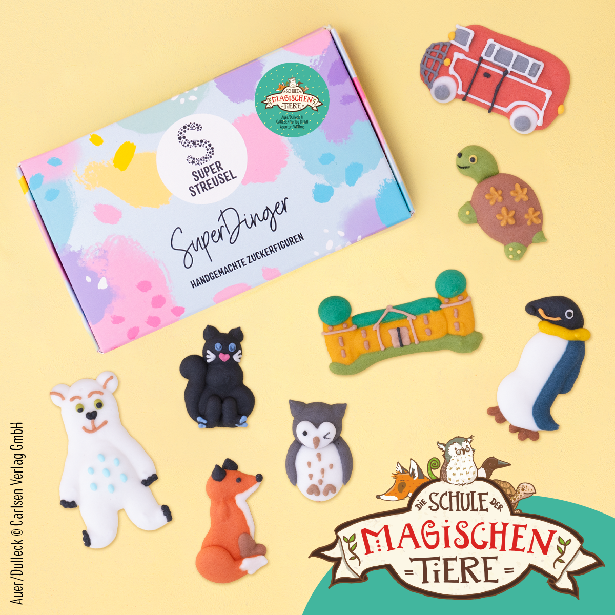 super-streusel-superdinger-schule-der-magischen-tiere-zuckerdekor image 1