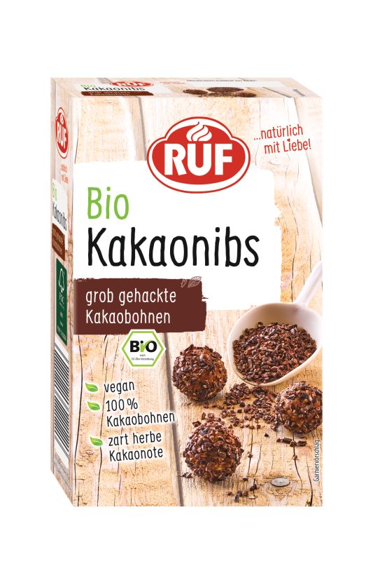 ruf-bio-kakao-nibs-150-g-veganes-schokodekor-ohne-zucker image 1