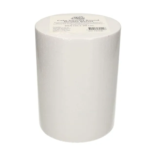 funcakes-cake-dummy-rund-double-barrel-styropor-torte-15-x-20-cm image 1