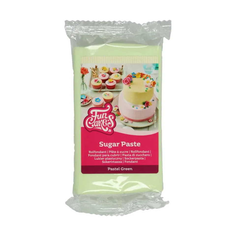 funcakes-rollfondant-pastel-green-250-g-pastellgr-ne-sugar-paste-vanille image 1