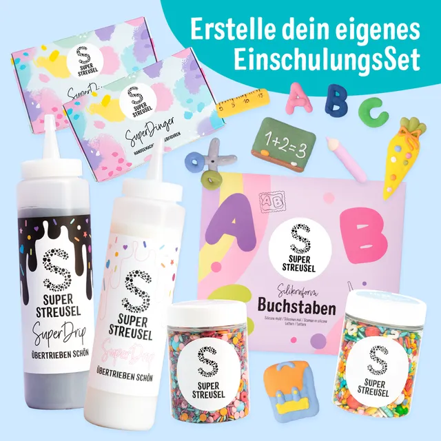 super-streusel-xl-superset-mit-streuselmix-superdrip-superdinger-und-silikonform image 1