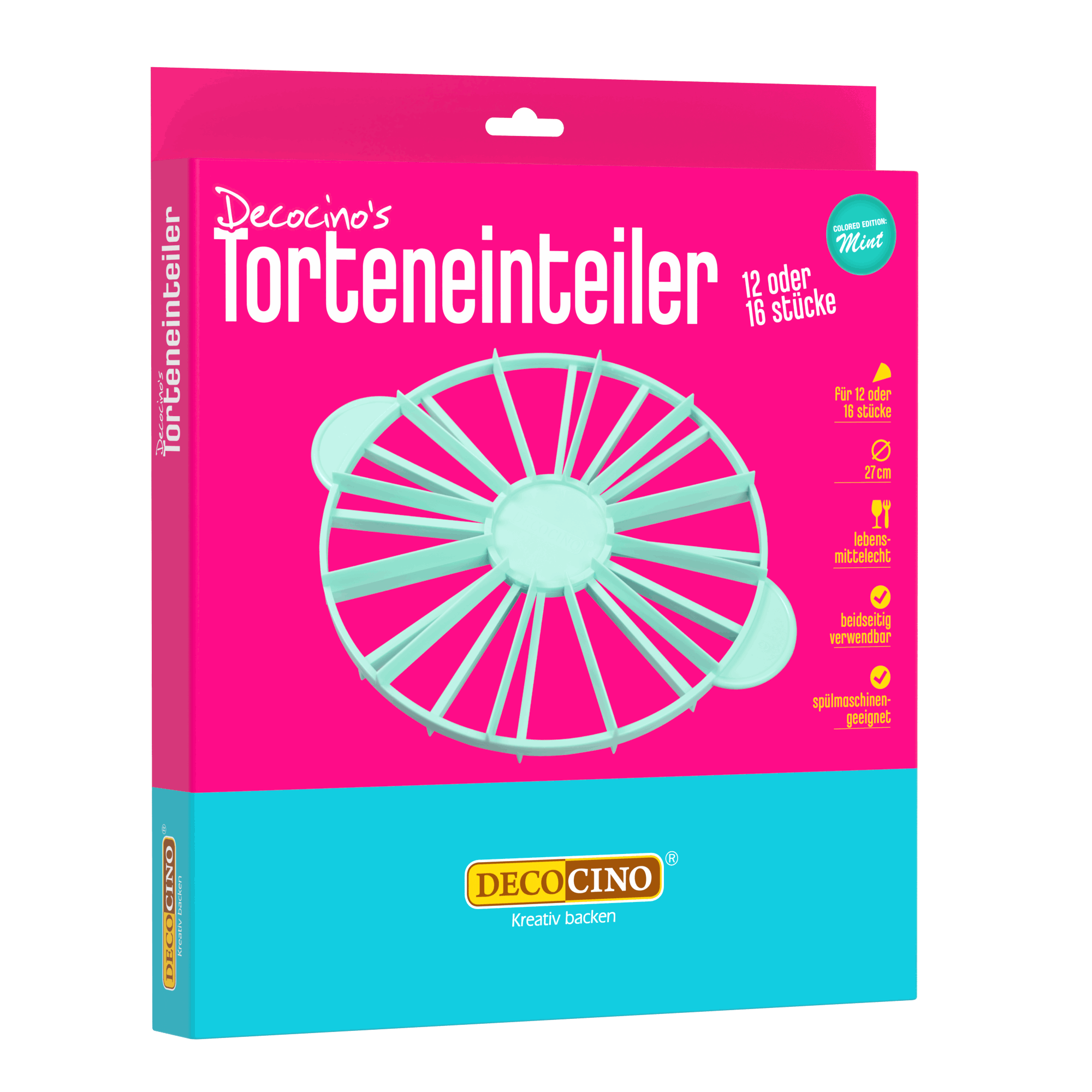 decocino-torteneinteiler-mintgr-n-27-cm-f-r-12-und-16-st-cke image 1