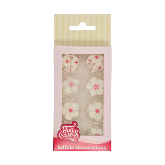 funcakes-sugar-decorations-zuckerbl-ten-white-pink-kleine-und-gro-e-blumen-32-st image 1