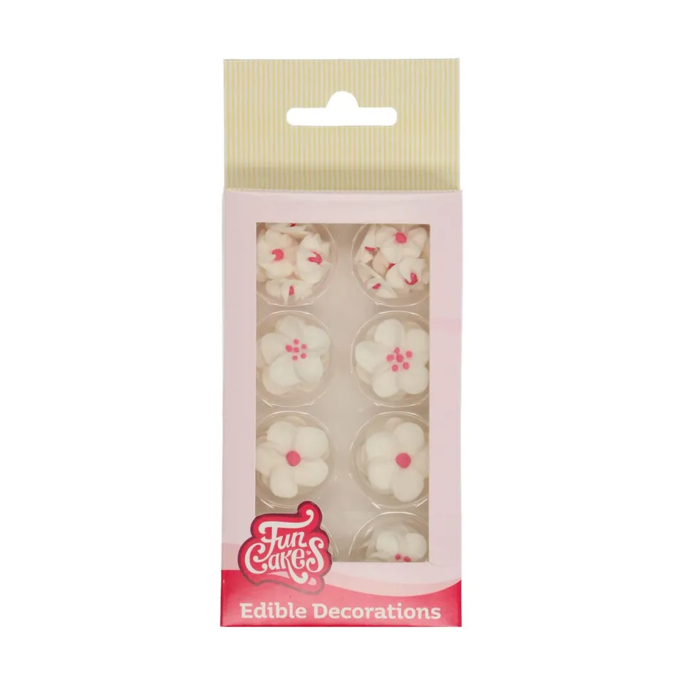 funcakes-sugar-decorations-zuckerbl-ten-white-pink-kleine-und-gro-e-blumen-32-st image 1