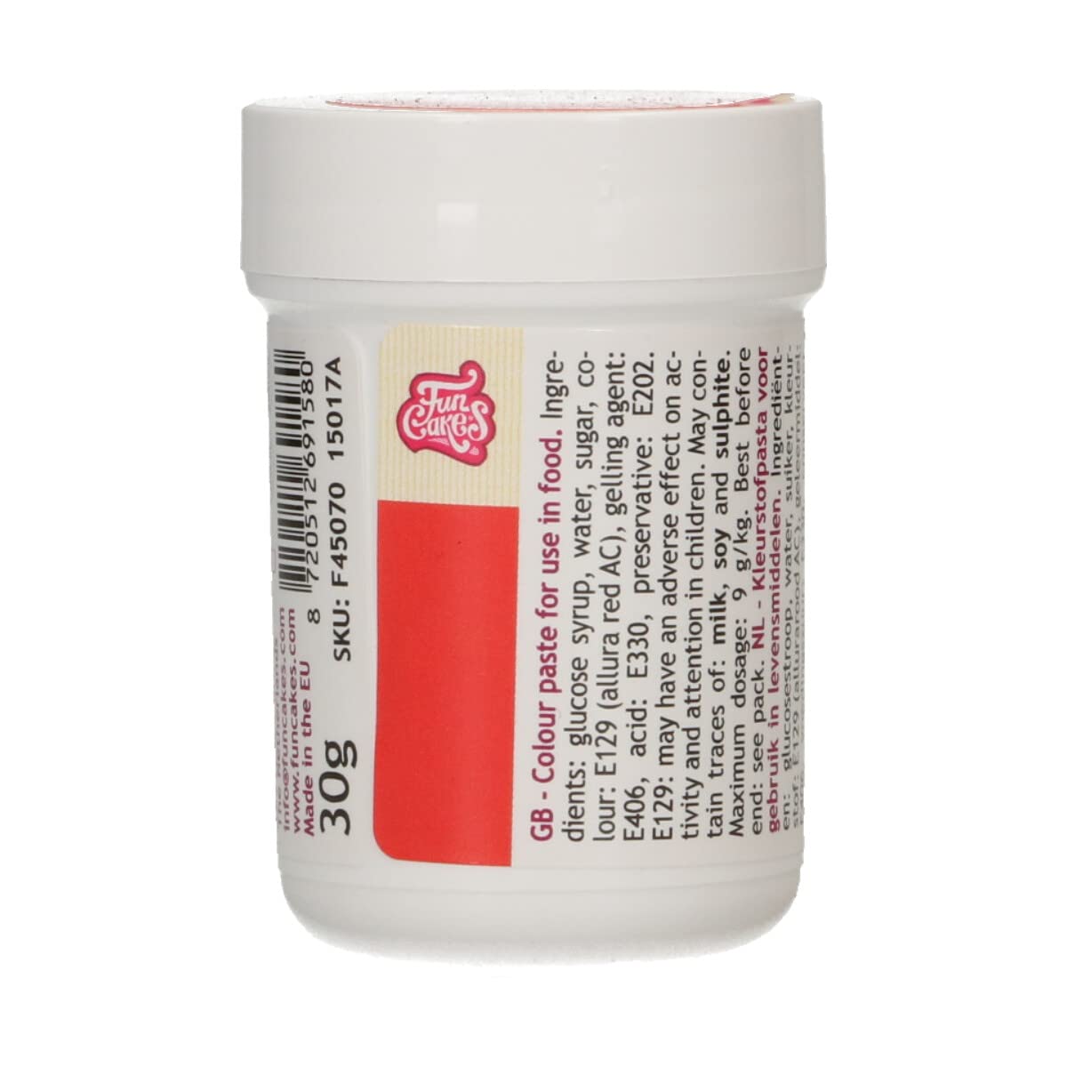 funcakes-lebensmittelfarbpaste-gel-red-30-g image 1