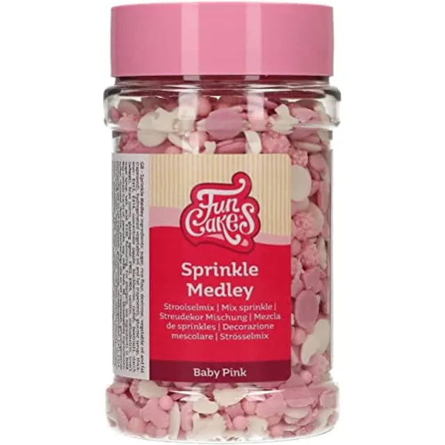 funcakes-sprinkle-medley-zuckerstreusel-baby-rosa-180-g image 1