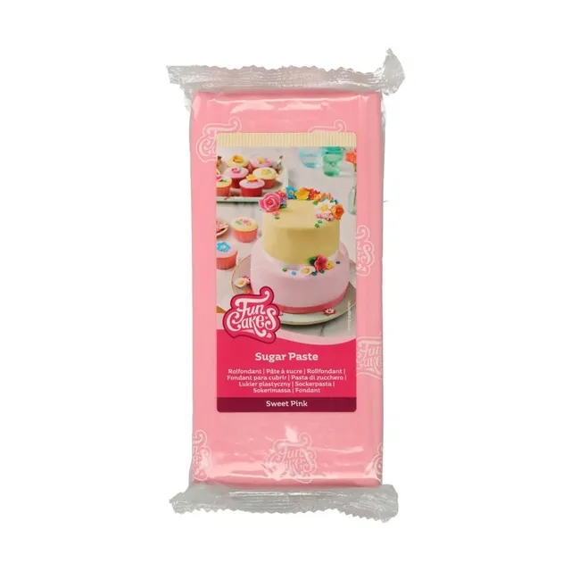 funcakes-rollfondant-sugar-paste-sweet-pink-1-kg image 1