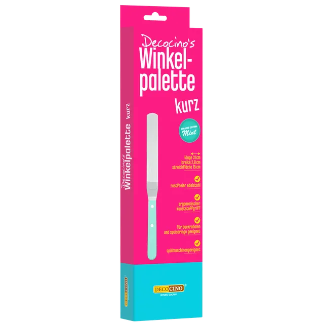 decocino-winkelpalette-kurz-mintgr-n-tortenwerkzeug-zum-glattstreichen image 1
