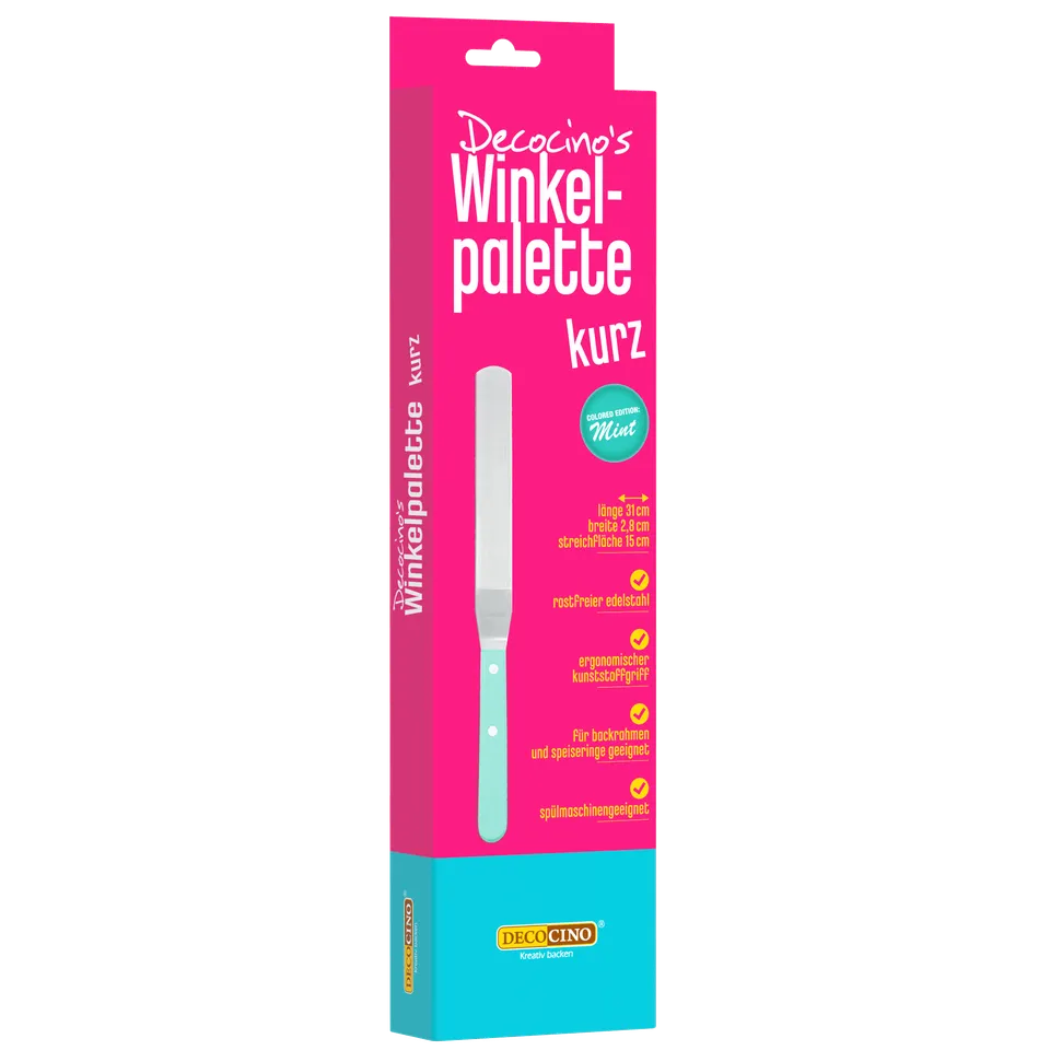 decocino-winkelpalette-kurz-mintgr-n-tortenwerkzeug-zum-glattstreichen image 1