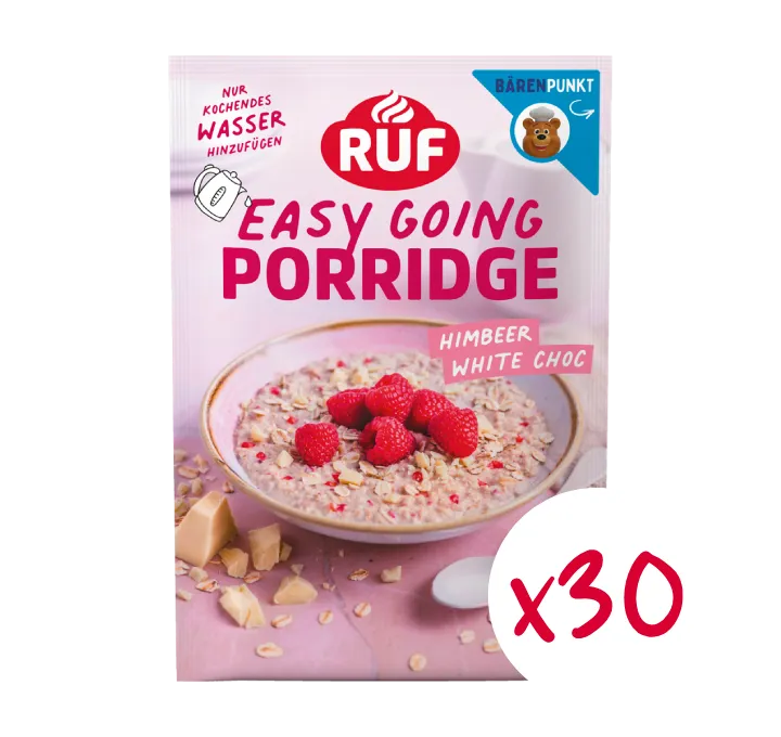 ruf-porridge-himbeer-white-chocolate-monats-vorrat-30-st-ck image 1
