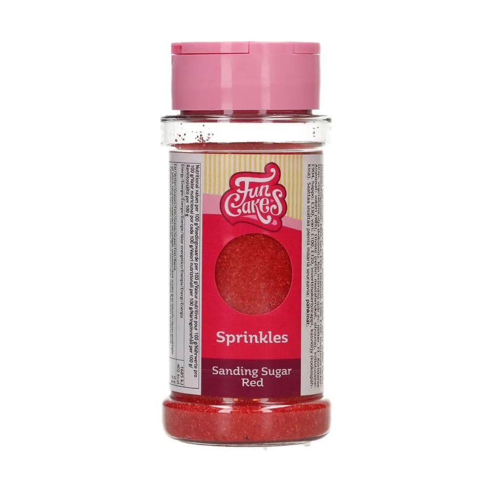 funcakes-sanding-sugar-zuckerstreusel-red-80-g image 1