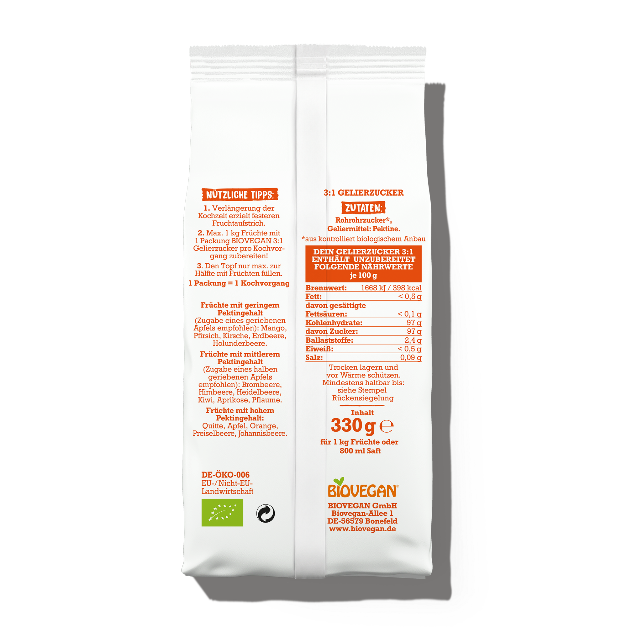 biovegan-gelierzucker-3-1-bio-f-r-fruchtige-marmelade-aus-3-teilen-frucht image 2