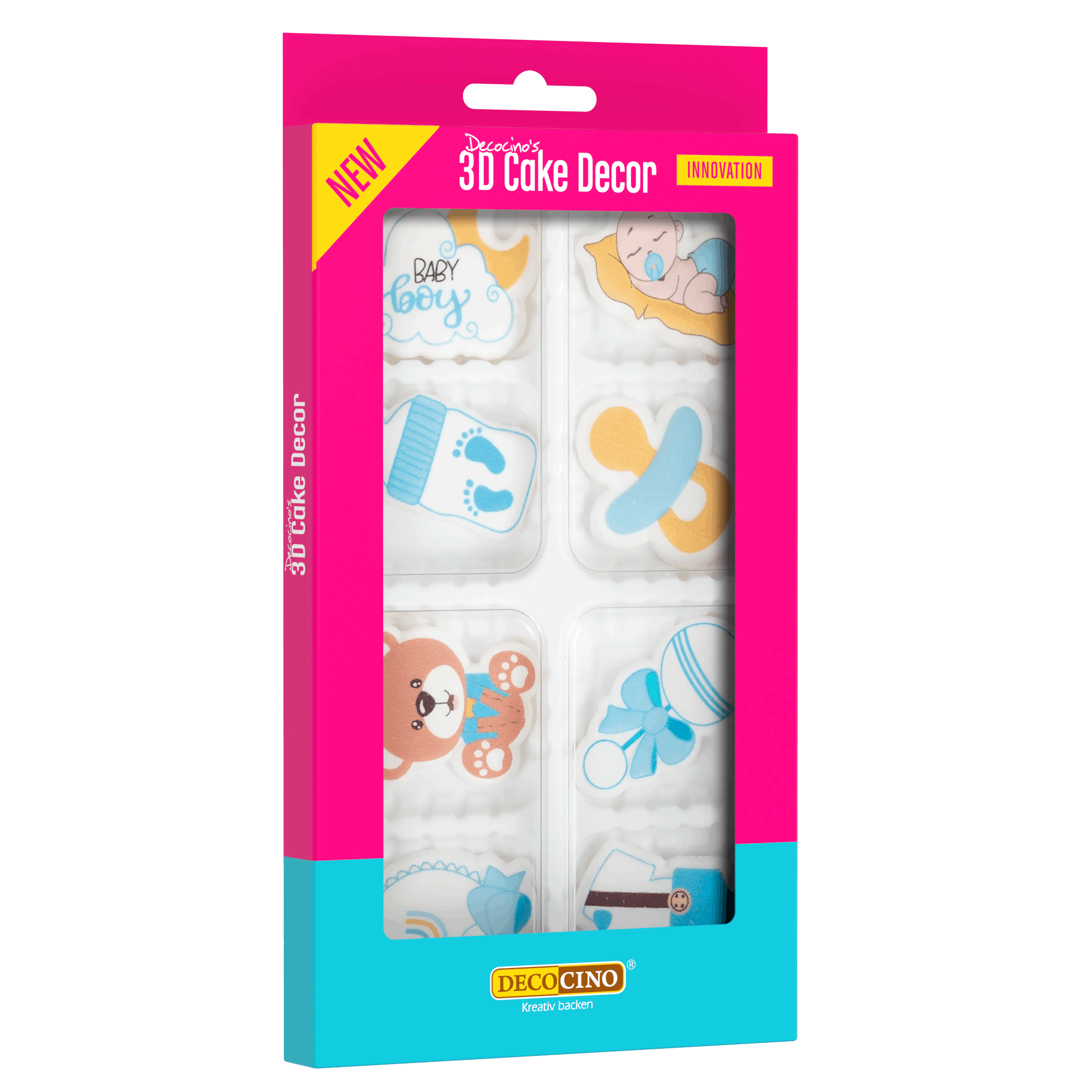 decocino-3d-cake-decor-baby-hellblau-8-st-ck-zuckerdekor-f-r-taufe image 1