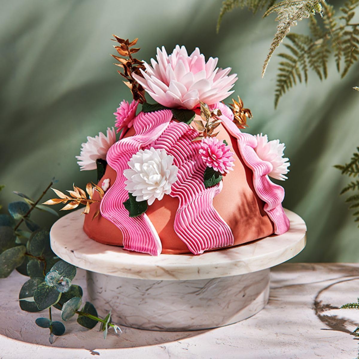 funcakes-edible-wafer-flowers-essbare-blumen-pompom-daisy-white-12-st-ck image 3