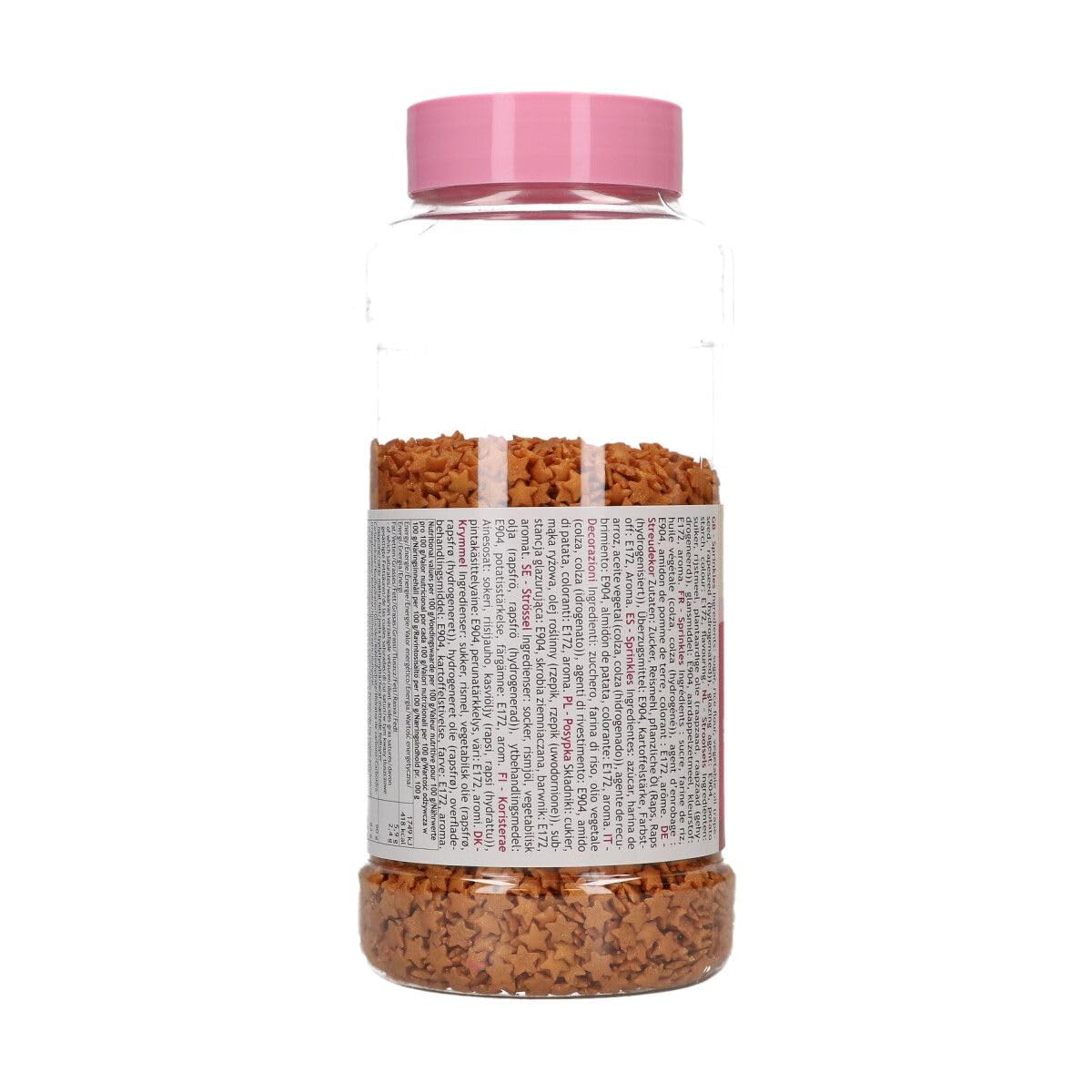 funcakes-sprinkles-zuckerstreusel-stars-gold-7-mm-450-g image 2