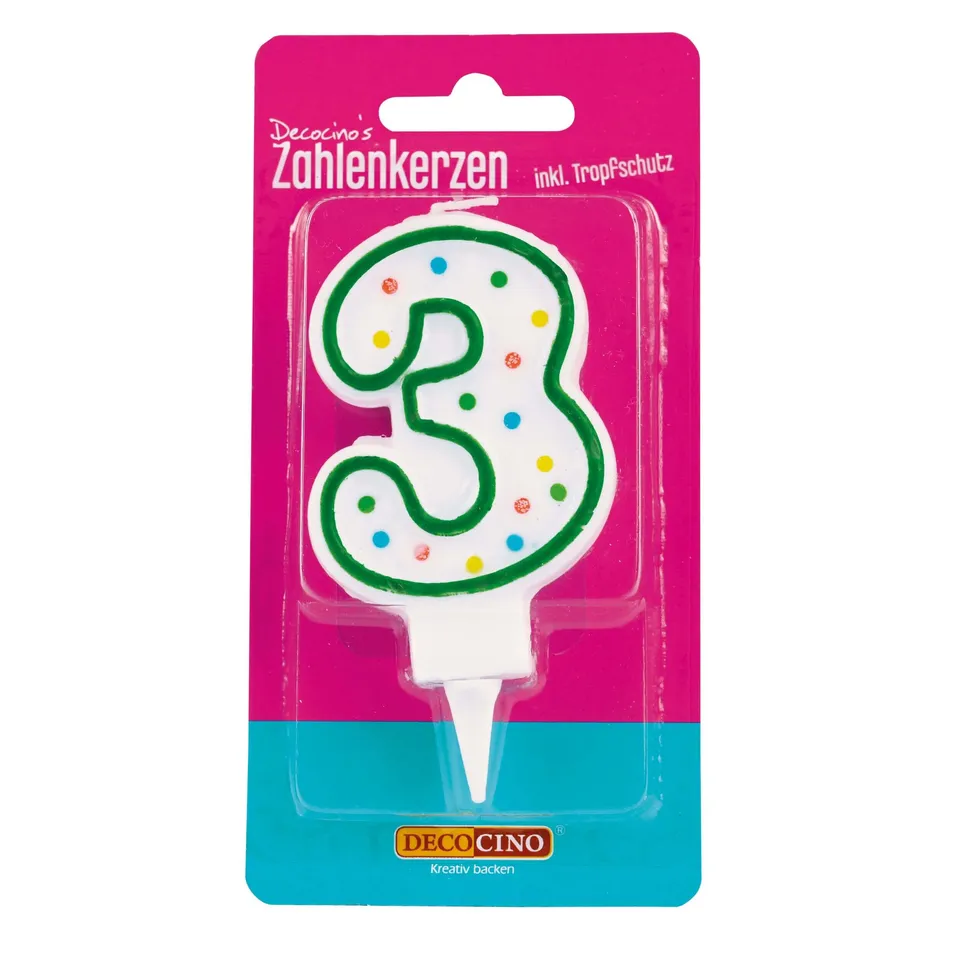 decocino-zahlenkerze-3-geburtstagskerze image 1