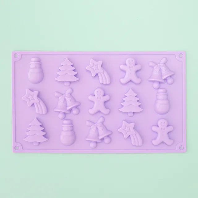 super-streusel-silikonform-advent-backform-f-r-superdrip-figuren image 1