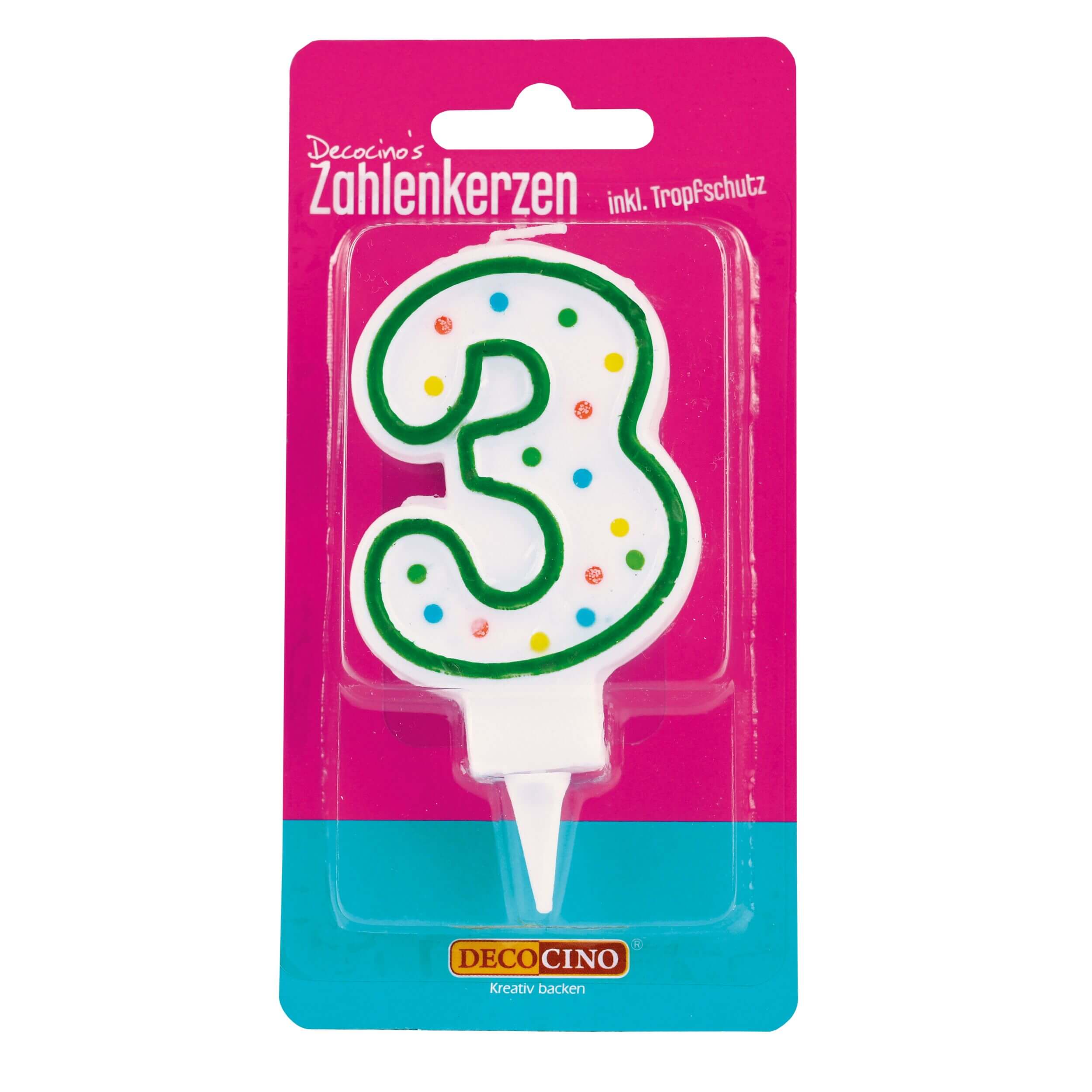 decocino-zahlenkerze-3-geburtstagskerze image 1
