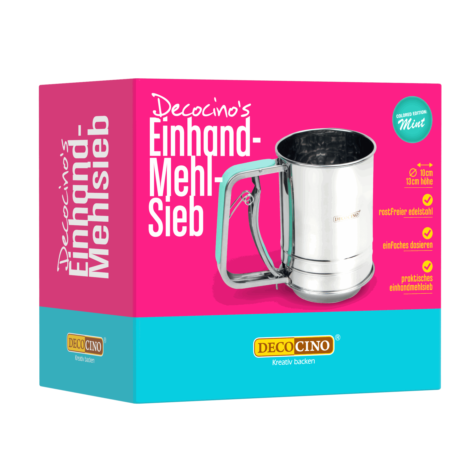 decocino-einhand-mehlsieb-bis-350g-mit-feinmasch-sieb image 1