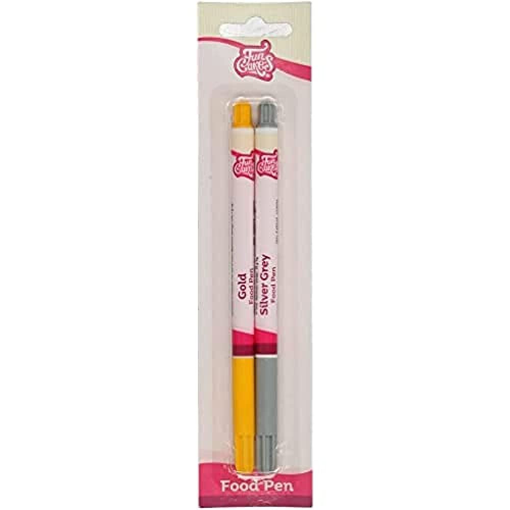 funcakes-food-pen-gold-silber-lebensmittelfarbstift image 1