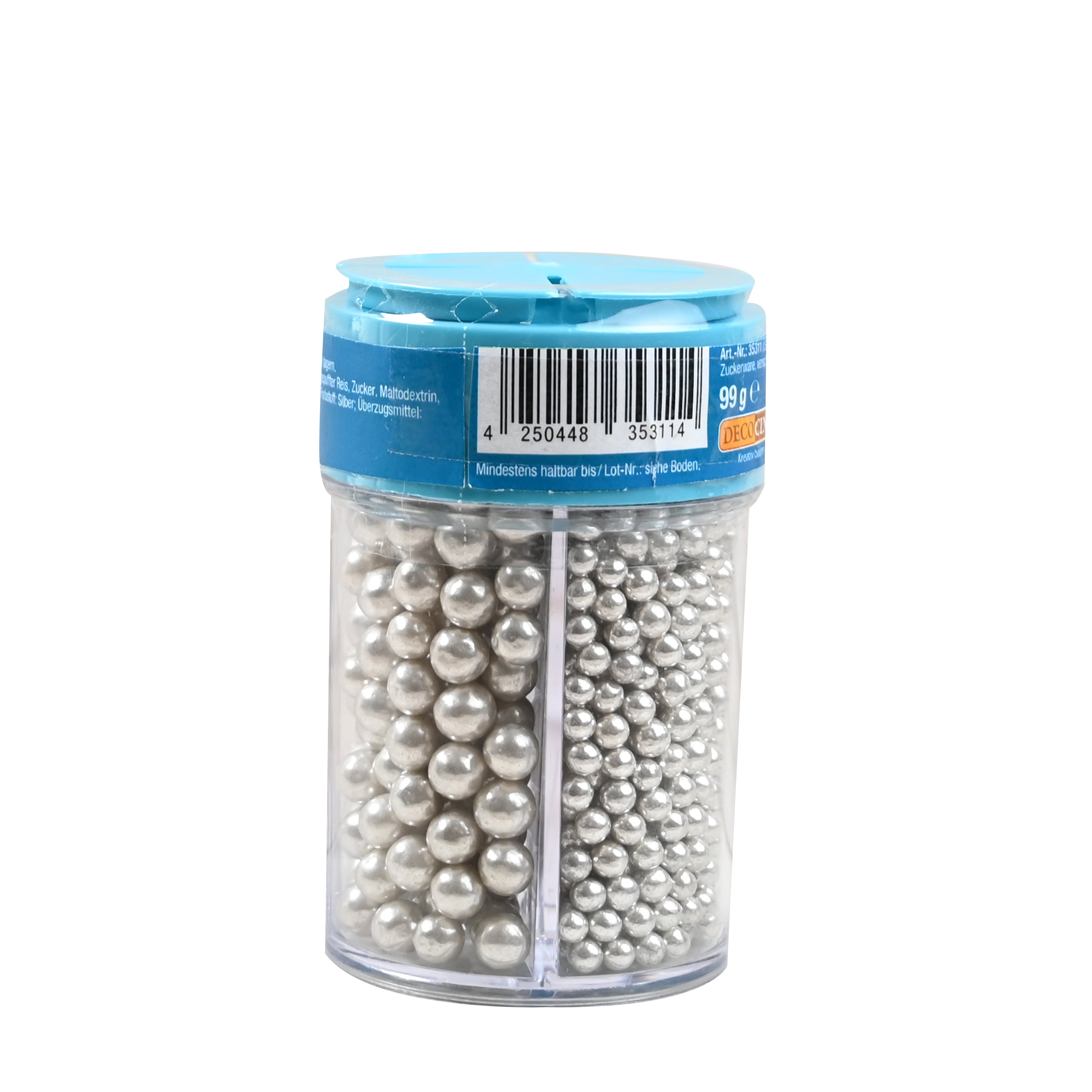 decocino-silver-mix-glam-streuer-4fach-zuckerperlen-silber-99g image 2