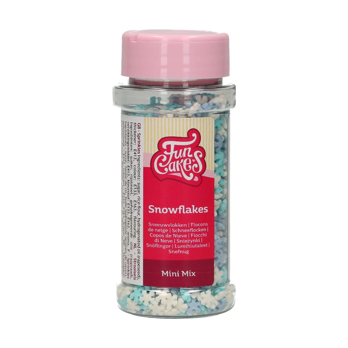 funcakes-sprinkles-mini-snowflakes-mix-50-g image 1