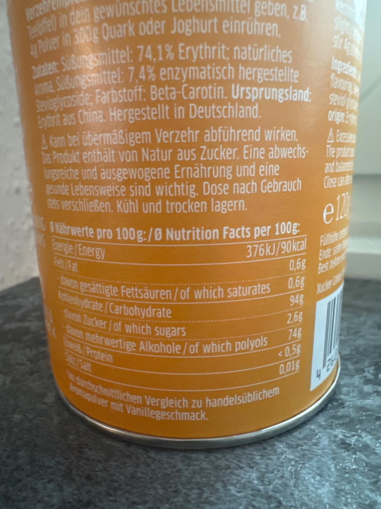 Spart mir täglich Zucker