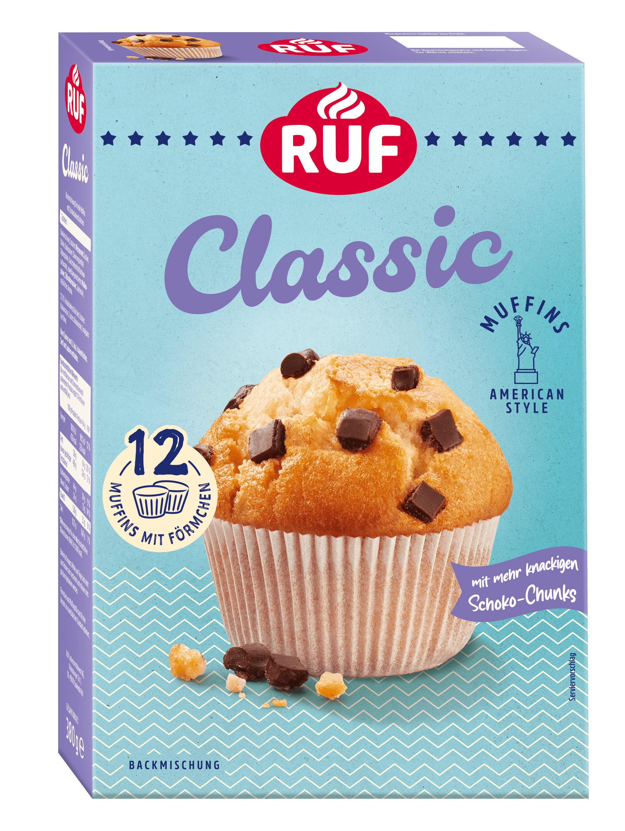 ruf-classic-muffins-backmischung-american-style-mit-schoko-chunks image 1