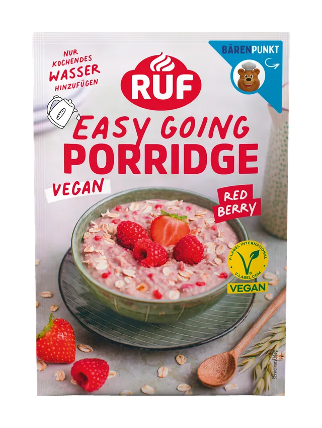 ruf-porridge-red-berry-veganes-instant-porridge image 1