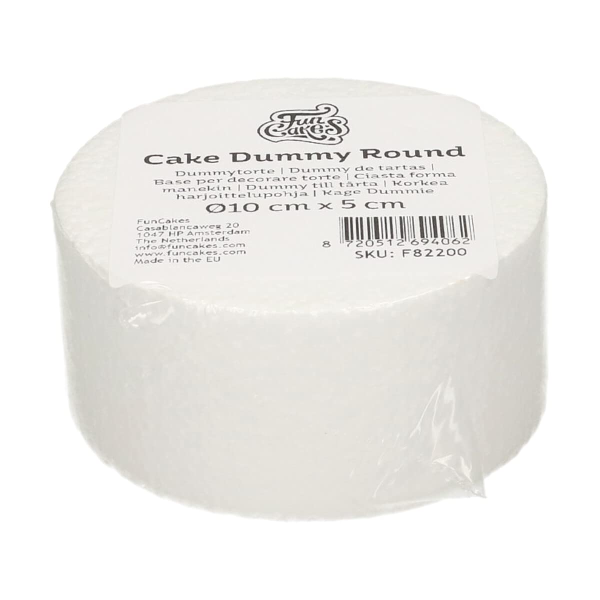 funcakes-cake-dummy-round-styropor-torte-10-x-5-cm image 1
