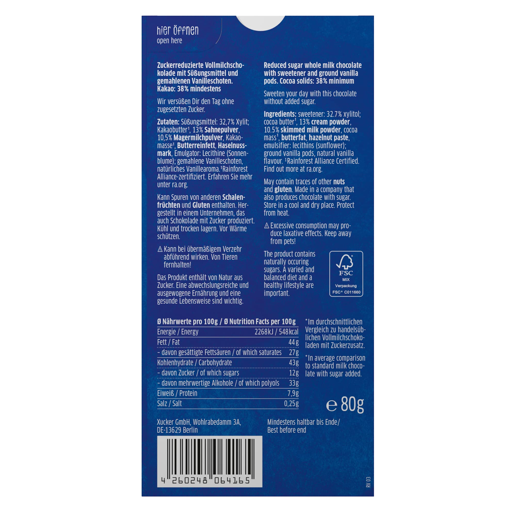 xucker-schokolade-mit-xylit-klassik-mix-no-added-sugar-3x80g image 3