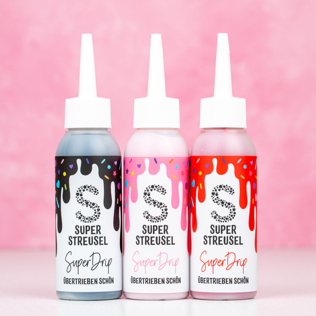 super-streusel-superdrip-liebesset-kuchenglasur-3er-set-rosa-rot-schwarz image 2