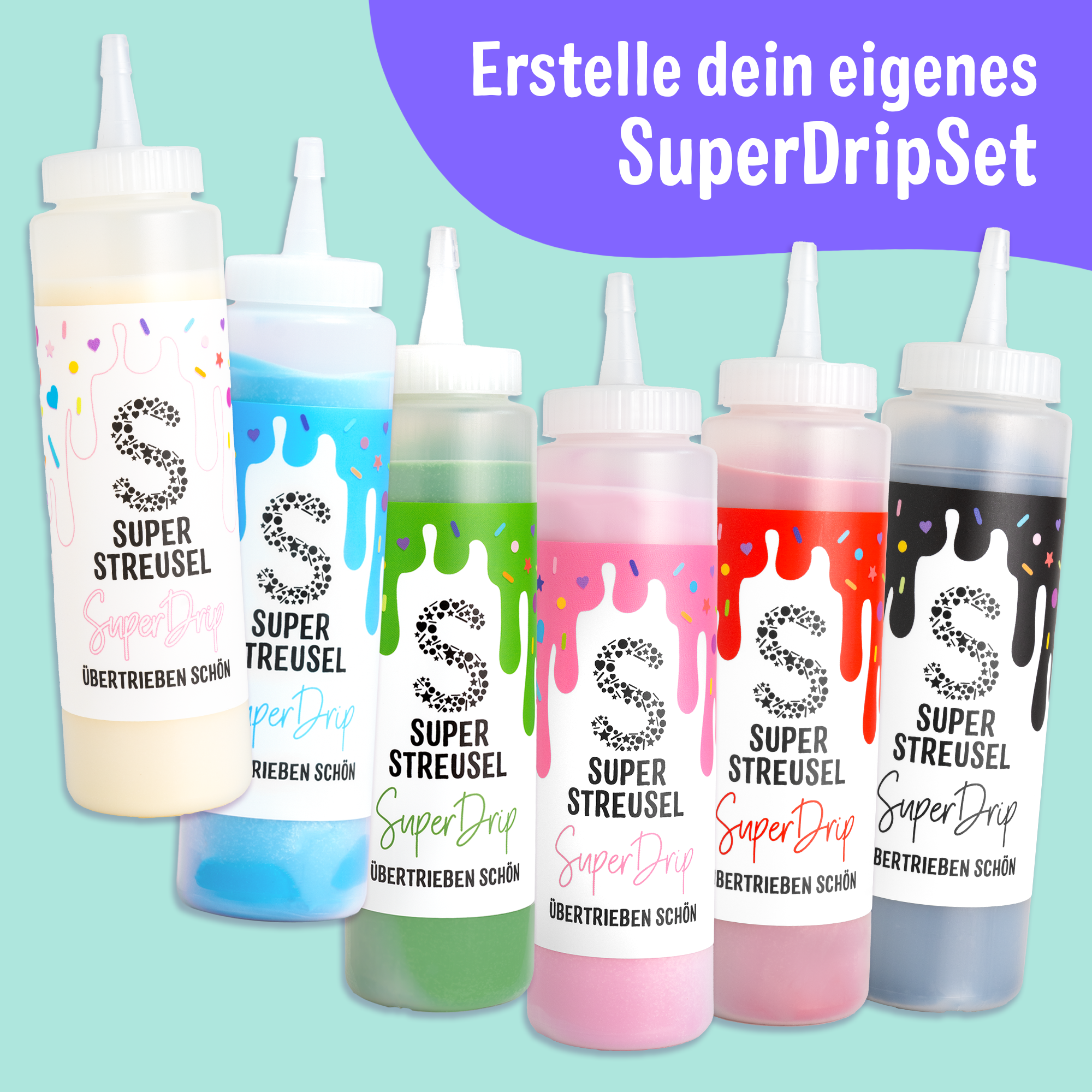 super-streusel-superdrip-6er-set-300g-kuchenglasur-nach-wahl image 1