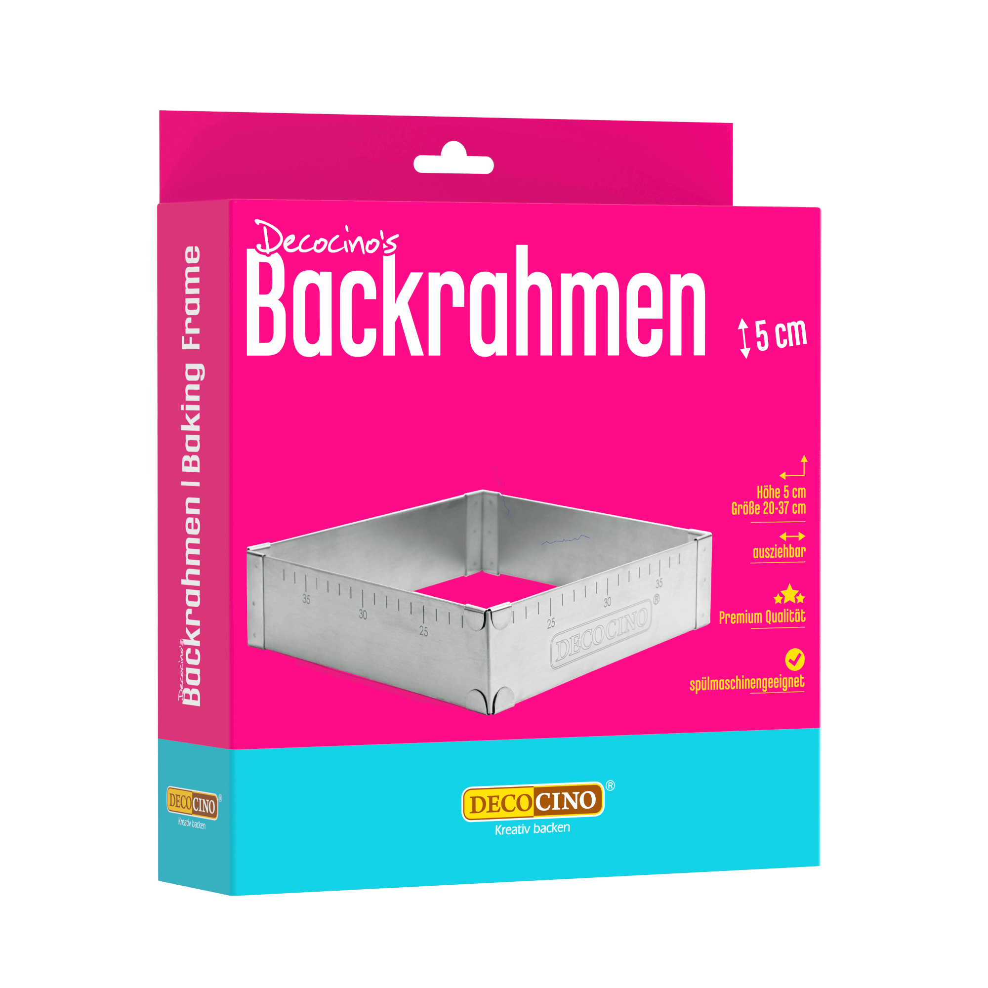 decocino-backrahmen-eckig-verstellbar-5cm-h-he image 1