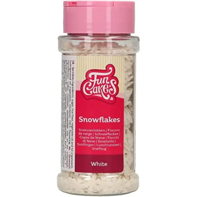 funcakes-snowflakes-zuckerstreusel-white-50-g image 1