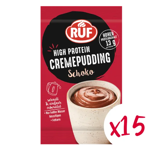 ruf-protein-pudding-schoko-set-15-st-ck-high-protein image 1