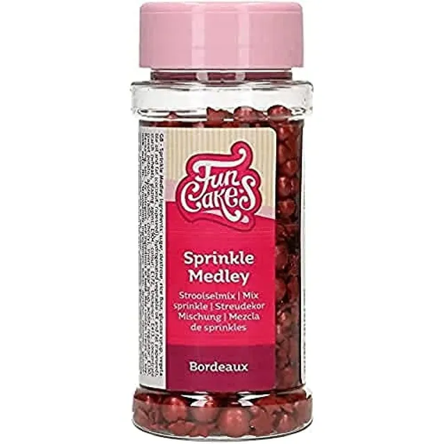 funcakes-streusel-medley-zuckerstreusel-bordeaux-50-g image 1