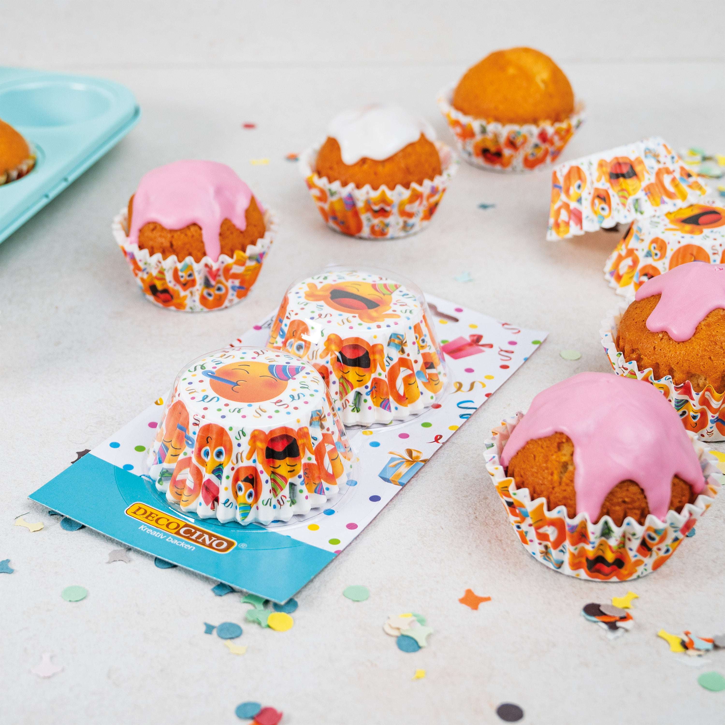 decocino-muffinf-rmchen-happy-50-stck-lachgesicht-cupcakef-rmchen image 2