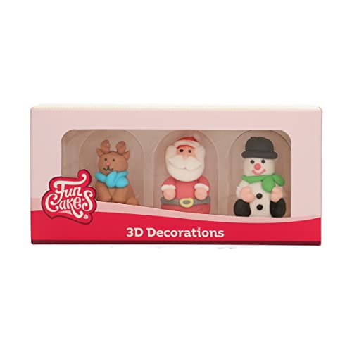 funcakes-sugar-decorations-zuckerfiguren-3d-christmas-rudolph-weihnachtsmann-und image 2