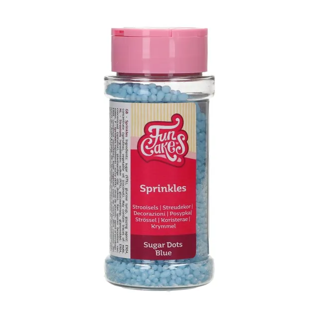 funcakes-sugar-dots-zuckerstreusel-blau-80-g-streudose image 1