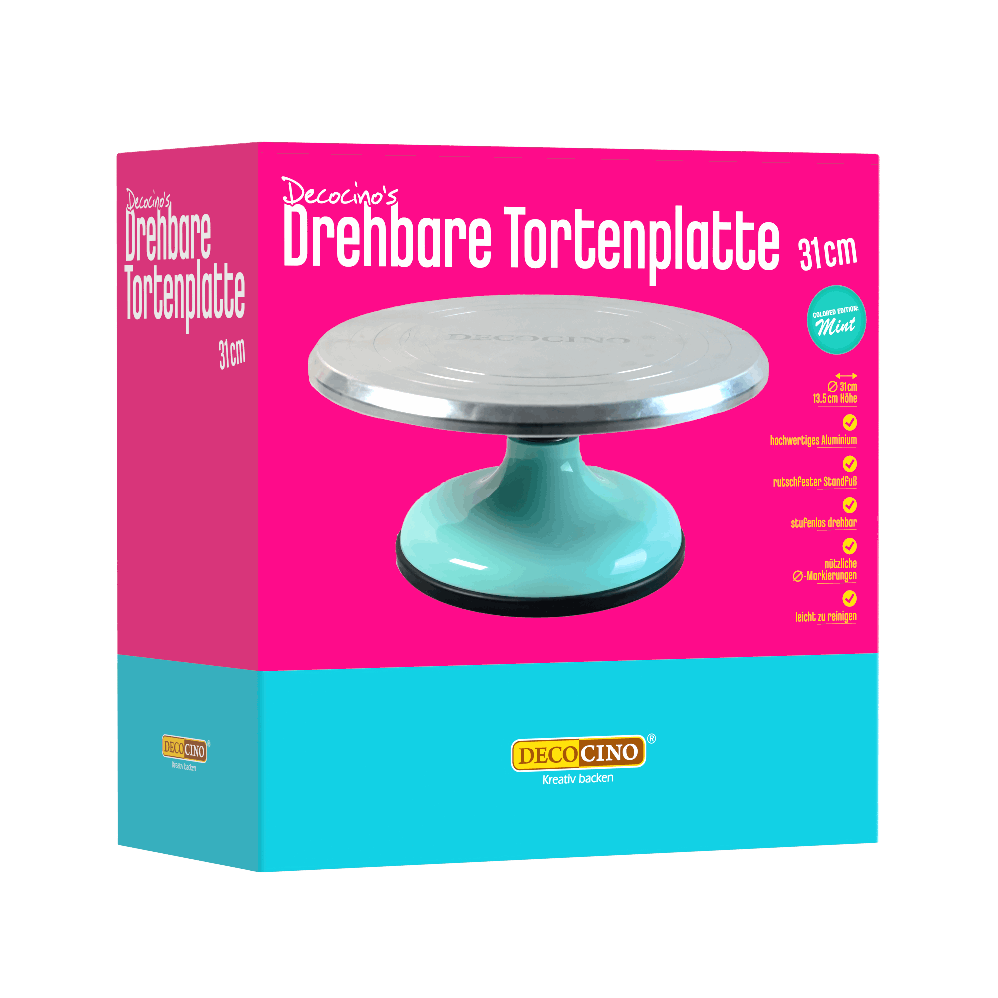 decocino-drehbare-tortenplatte-stabile-dekorier-und-pr-sentierplatte image 1