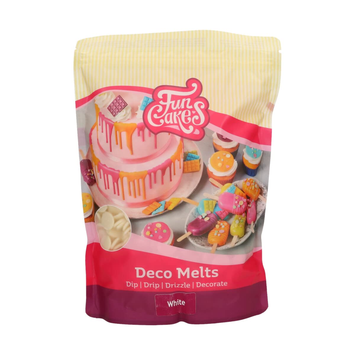 funcakes-deco-melts-wei-1-kg-schmelzdrops-zum-dippen-und-drippen image 2