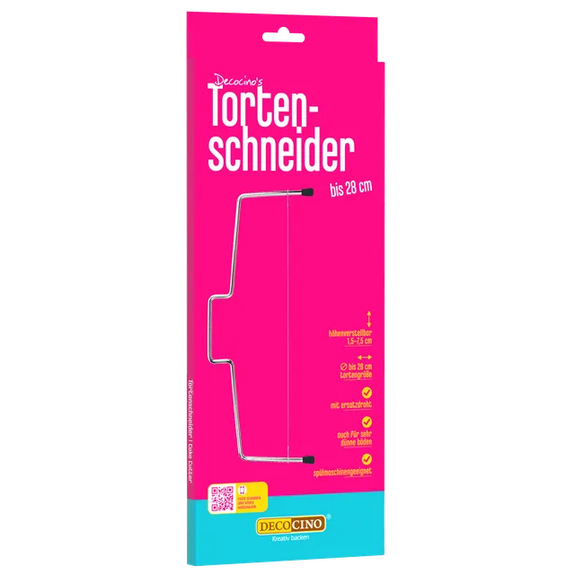 decocino-tortenschneider-bis-28cm-1-5-7-5cm-edelstahldraht image 1