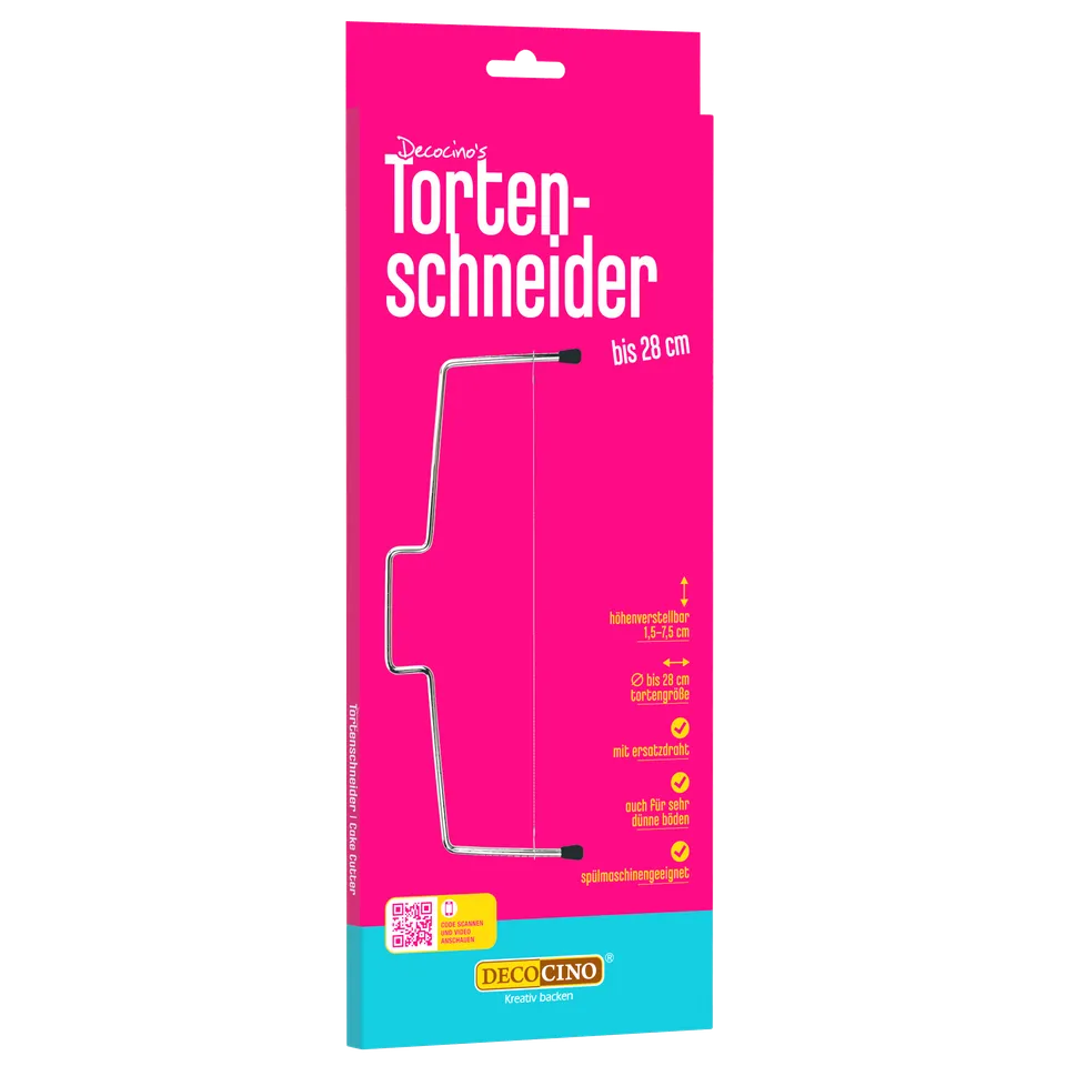 decocino-tortenschneider-bis-28cm-1-5-7-5cm-edelstahldraht image 1