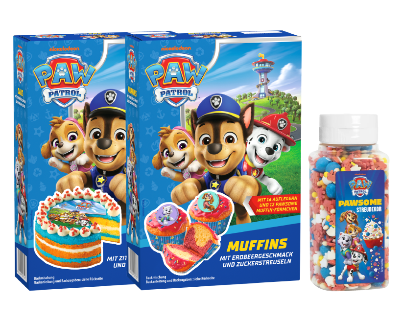 ruf-paw-patrol-backset-3-st-ck-muffins-orange-mit-zuckerstreuseln image 1