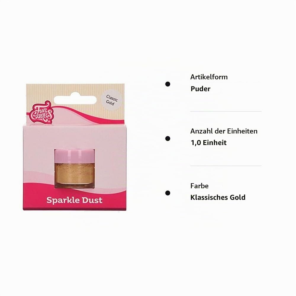 funcakes-sparkle-dust-classic-gold-lebensmittelfarbpulver image 3