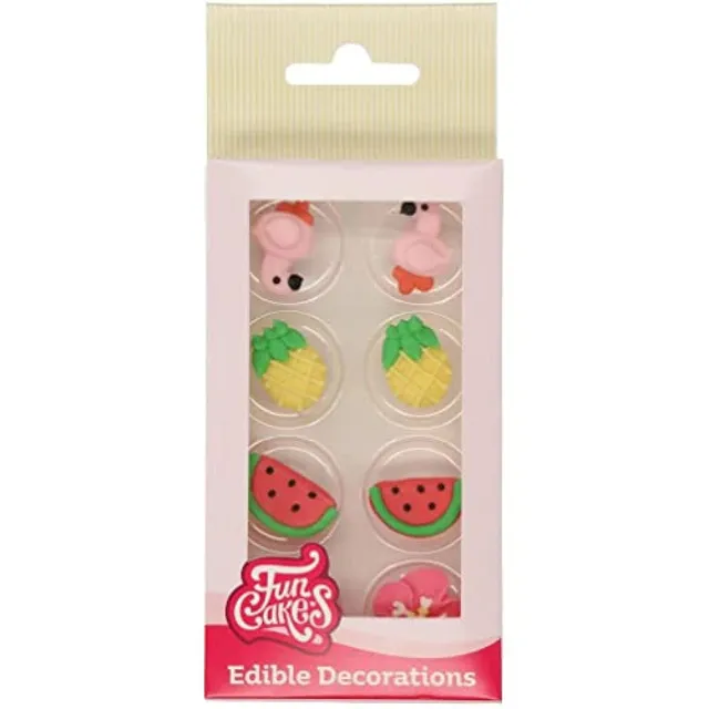 funcakes-zuckerdekorationen-tropisch-essbares-deko-set-8-st-ck image 1