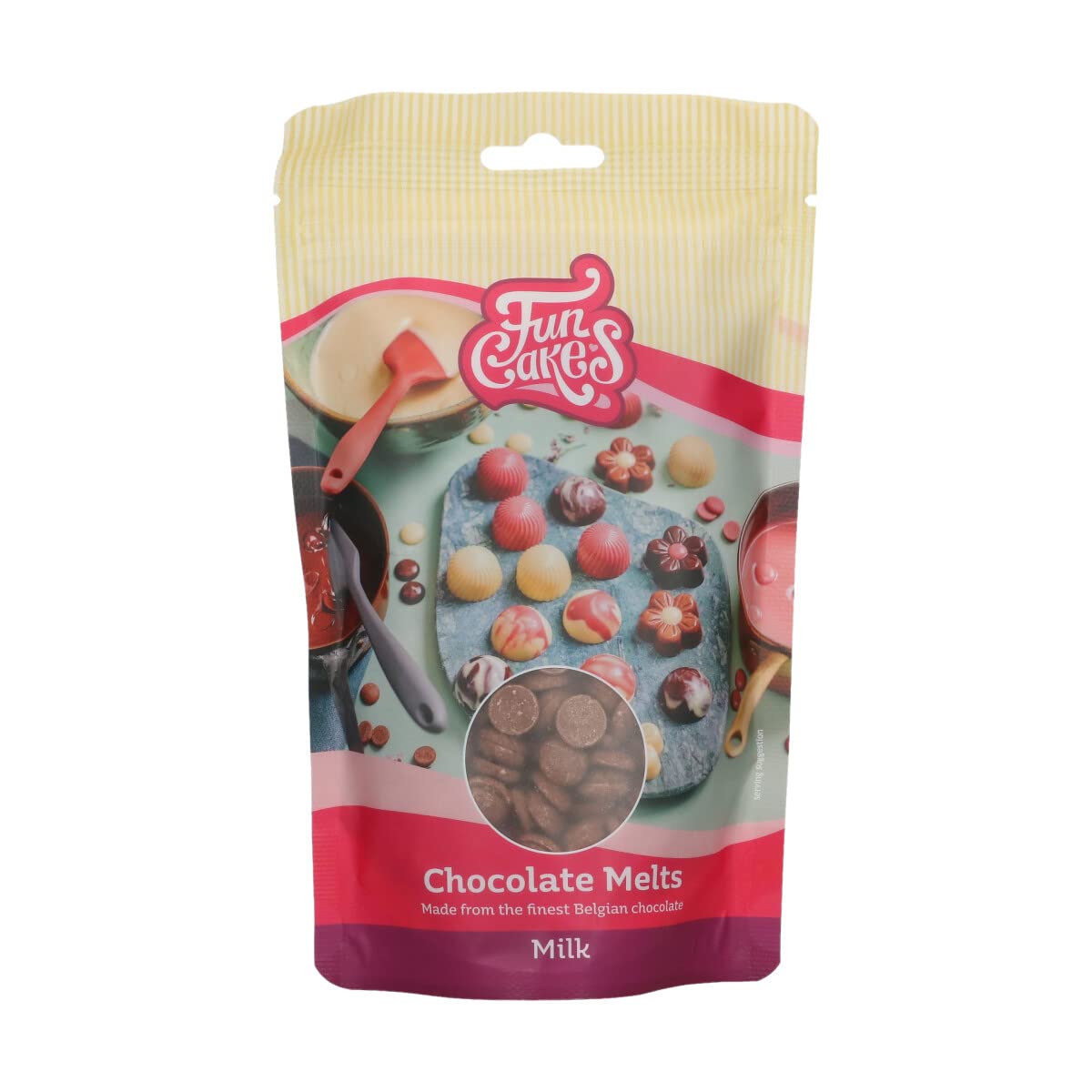 funcakes-chocolate-melts-gold-200-g-belgische-schmelzschokolade image 6