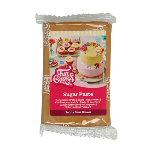 funcakes-rollfondant-zuckerpaste-teddy-bear-brown-250-g image 7