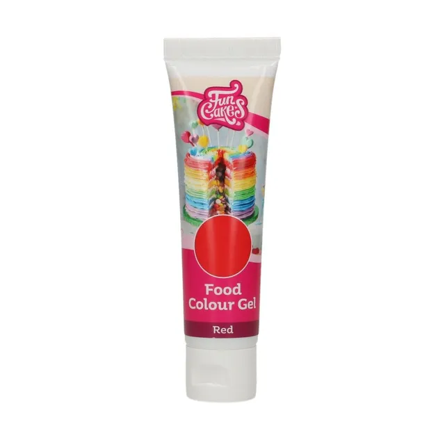 funcakes-food-colour-gel-rot-30-g-hochkonzentrierte-lebensmittelfarbe-gel image 1